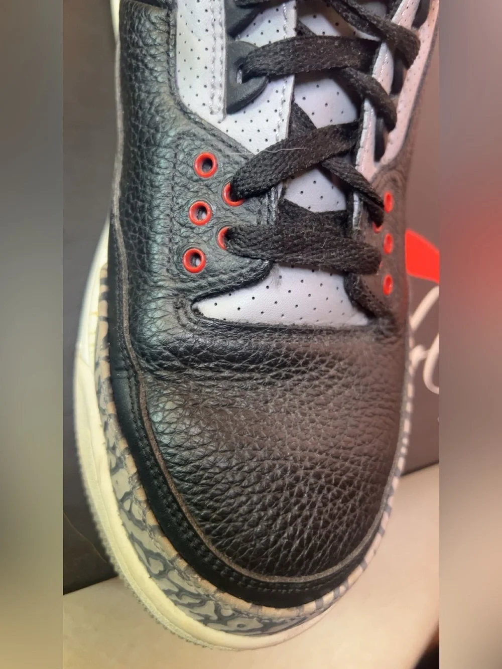 Nike Air Jordan 3 Retro Black Cement 2018 Men’s Size 10 Sneakers 854262-001